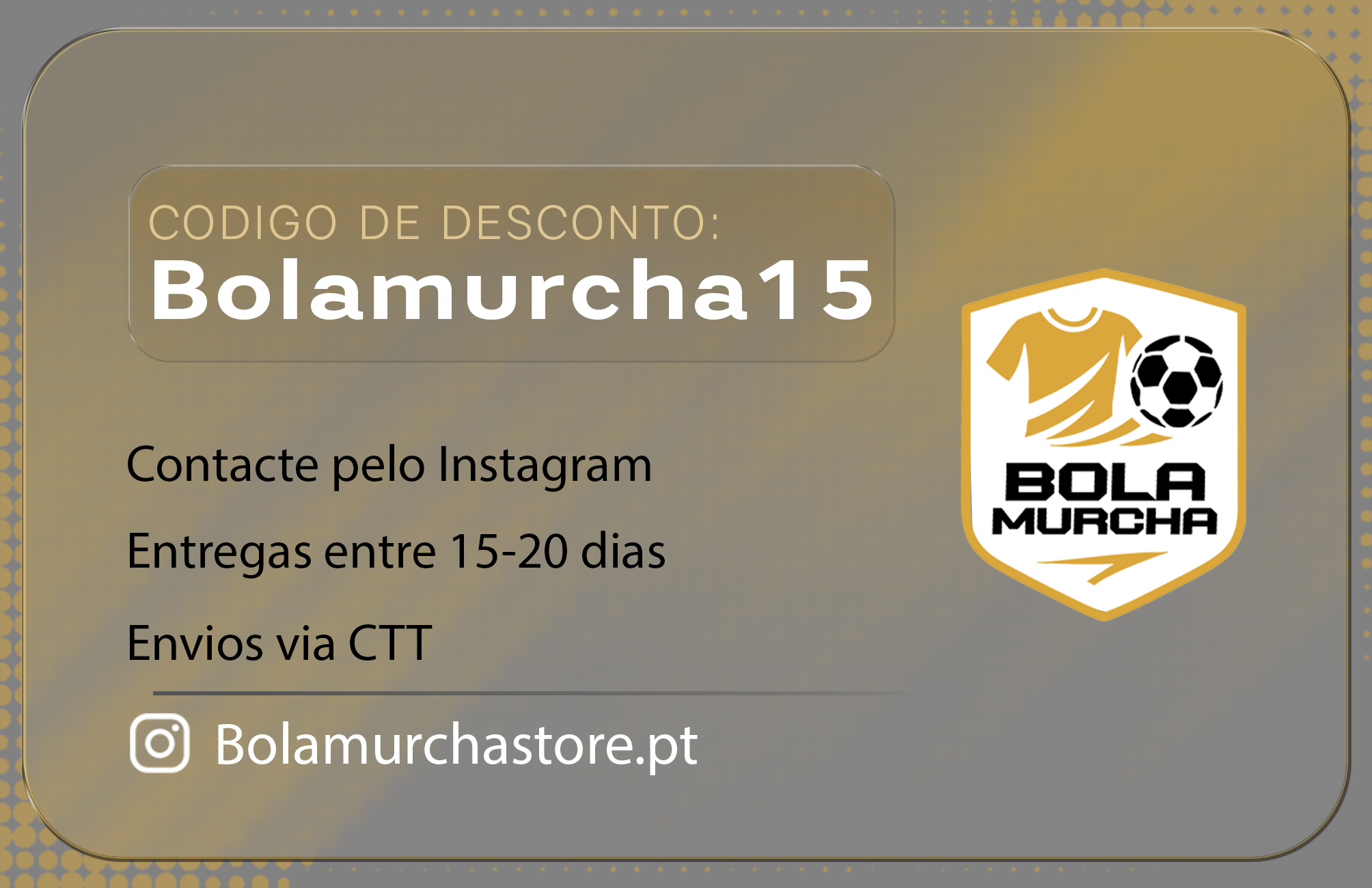 Bola Murcha: Cartão de visita verso